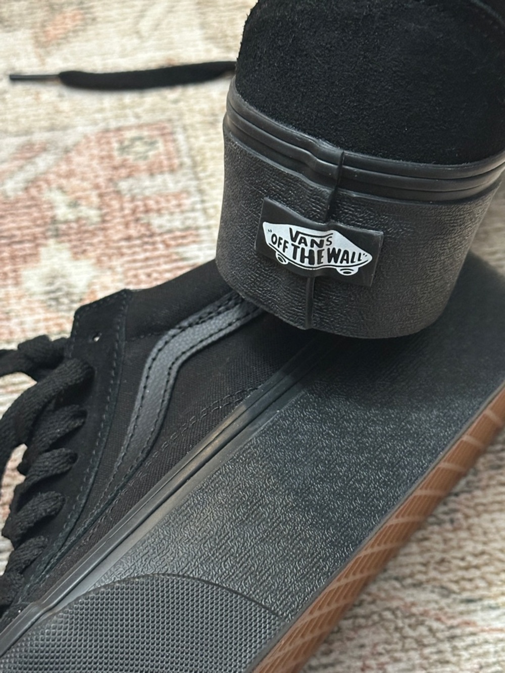 Woman’s NWOTs Black Platform Vans